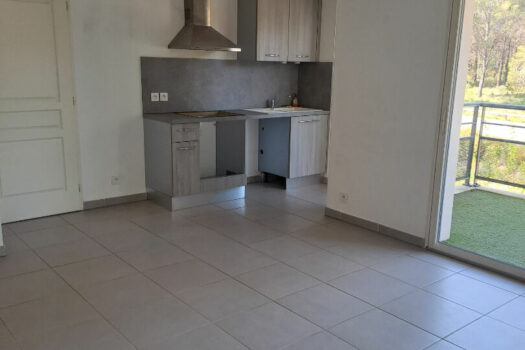 T2 42m2 avec terrasse, place de stationnement et garage.