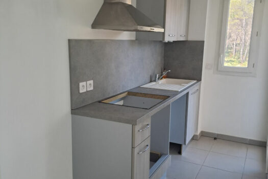 T2 42m2 avec terrasse, place de stationnement et garage.