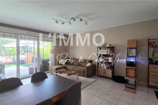 Appartement La Destrousse 3 pièces 58 m2 RDJ au calme Absolu