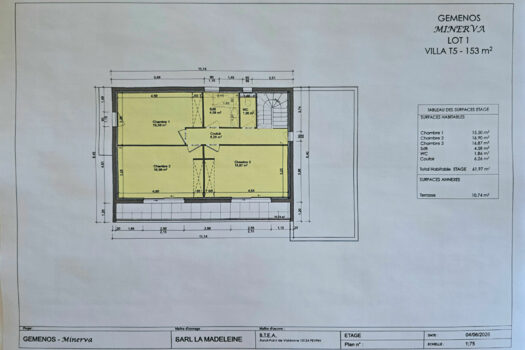 GEMENOS – Villa R+1 153m² s/831m² jardin