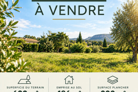 Terrain à bâtir 622 m² La Bouilladisse
