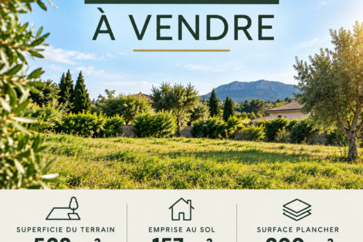 Terrain à bâtir 523 m² La Bouilladisse